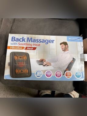 Back Massager with Soothing Heat - Vibration levels